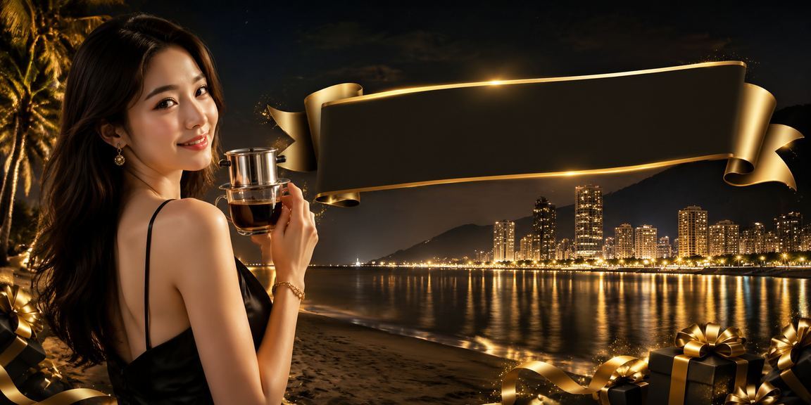 Người dùng ngồi uống cà phê và truy cập casino trực tuyến tại Côn Đảo
