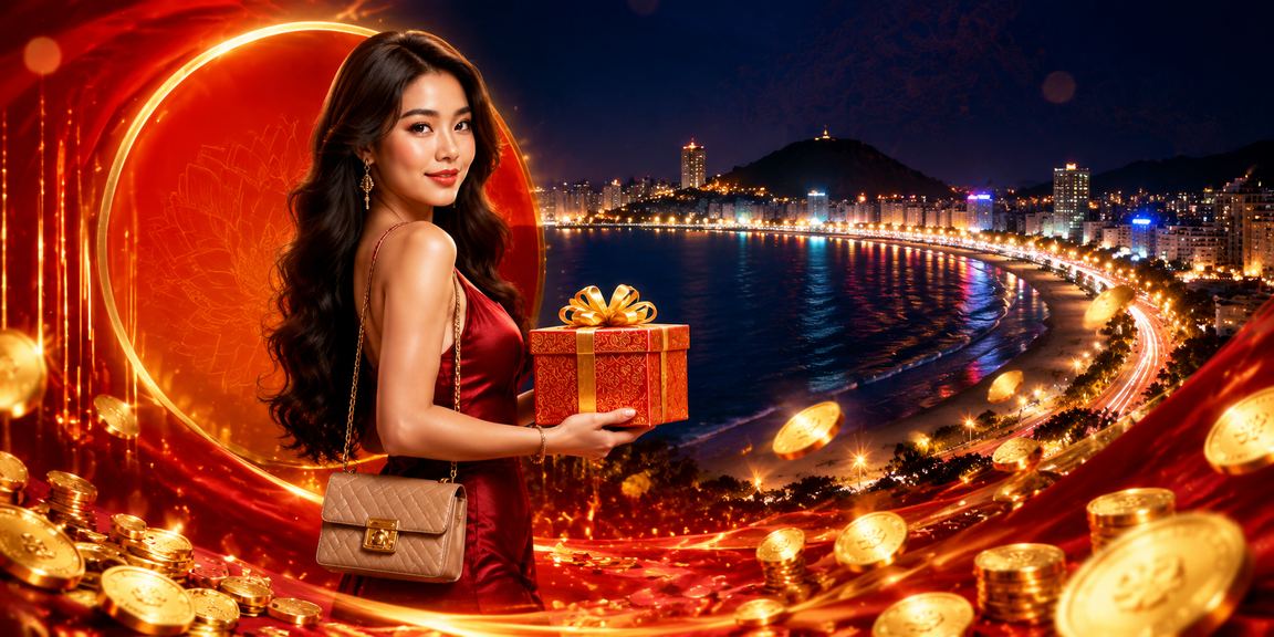 Màn hình giải trí casino bên bờ biển Vũng Tàu vào buổi chiều hè
